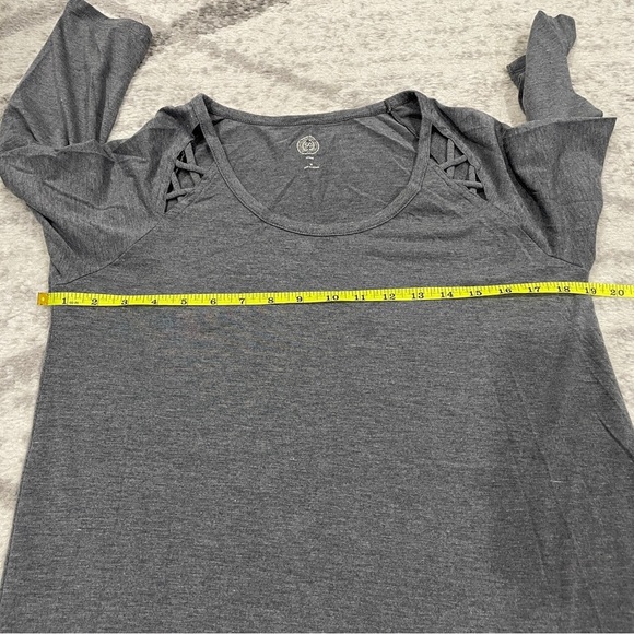 SO Grey 3/4 Long Sleeve Top - Picture 7 of 9